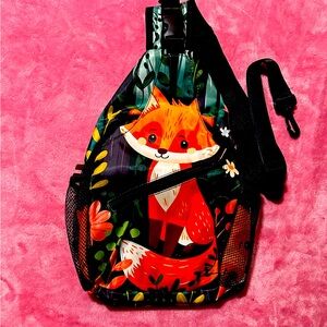 Fox Print Sling Bag